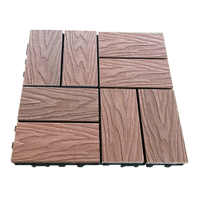 300x300mm coextrusion composite carreaux de carte entre verrouillage WPC Tiles