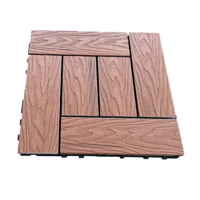300x300mm coextrusion composite carreaux de carte entre verrouillage WPC Tiles